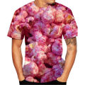 Funny popcorn T-shirts food 3D print streetwear men women casual fashion oversized short sleeve t shirt kids tees tops clothing.