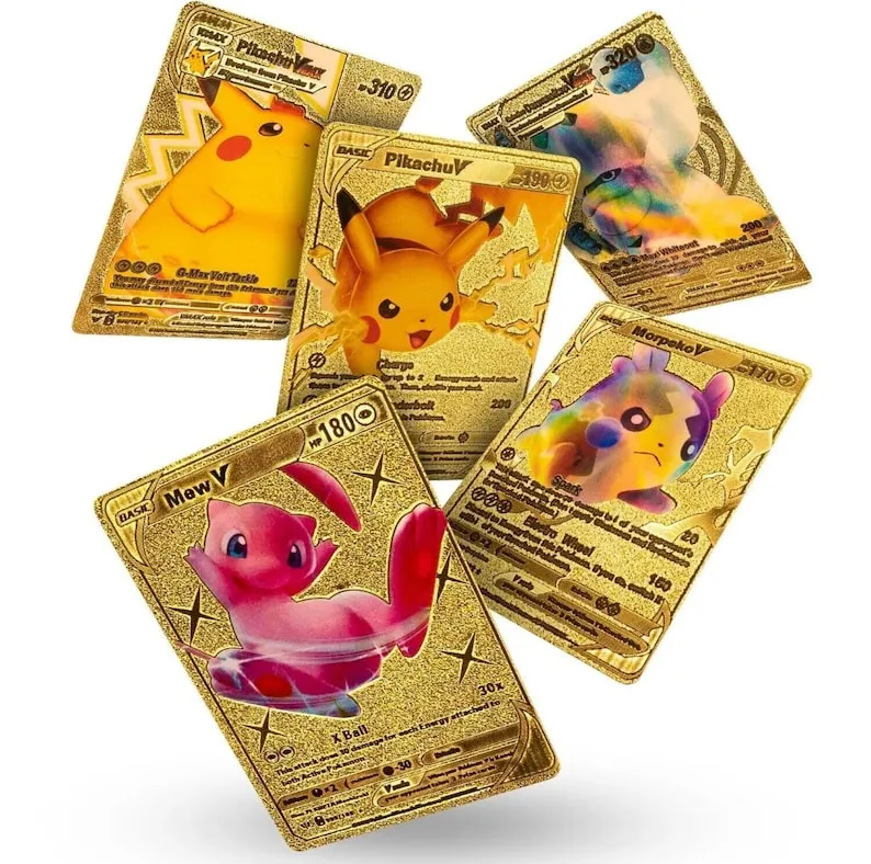 10/25/55 Pcs Pokemon Golden Cards Gold Foil Set English Version |  Daraz.com.bd