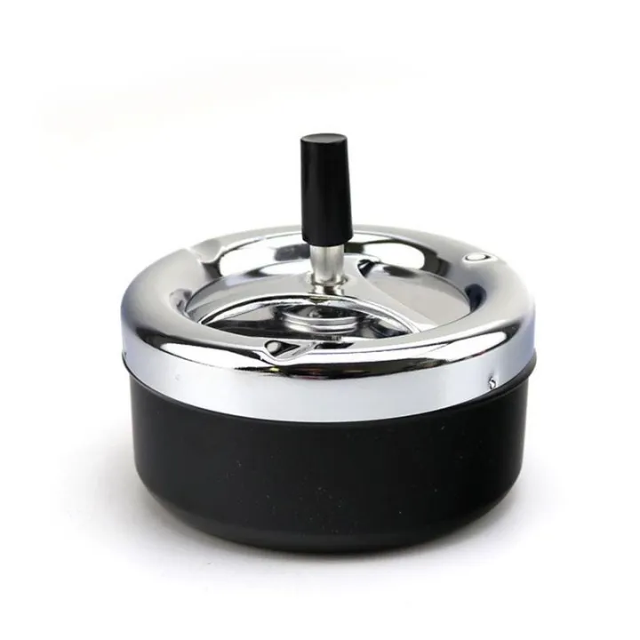 1pcs%20Stylish%20Metal%20Windproof%20Press%20Rotating%20Lid%20Home%20Office%20el%20Flame%20Retardant%20Ashtray%20For%20%20Cylinder%20r%20Gift%20-%20Image%202
