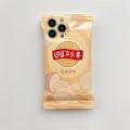 3D Cute Cartoon Potato Chips Unzip Pinch Bag Model Phone Case for IPhone 14 13 12 11 Pro/Max XR XS/Max Soft TPU Back Cover. 