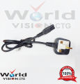 3 Pin UK Power Cable (2.5 Feet long cable) for Laptop with Fuse Power Cord Cable 2 pin Heavy Duty Multi Purpose use Power Cable .. 