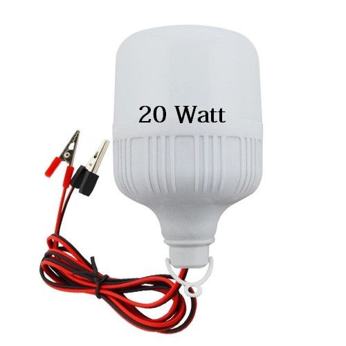 iPOWER LED BULB 20 WATT DC 12V SOLAR SMD LAMP With 2 Meter Ware