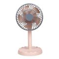 Joy Super JY-2218 Professional Rechargeable Portable Mini Table Fan Strong Wind Left to Right Oscillating Angle 45 Degrees - AC/DC. 