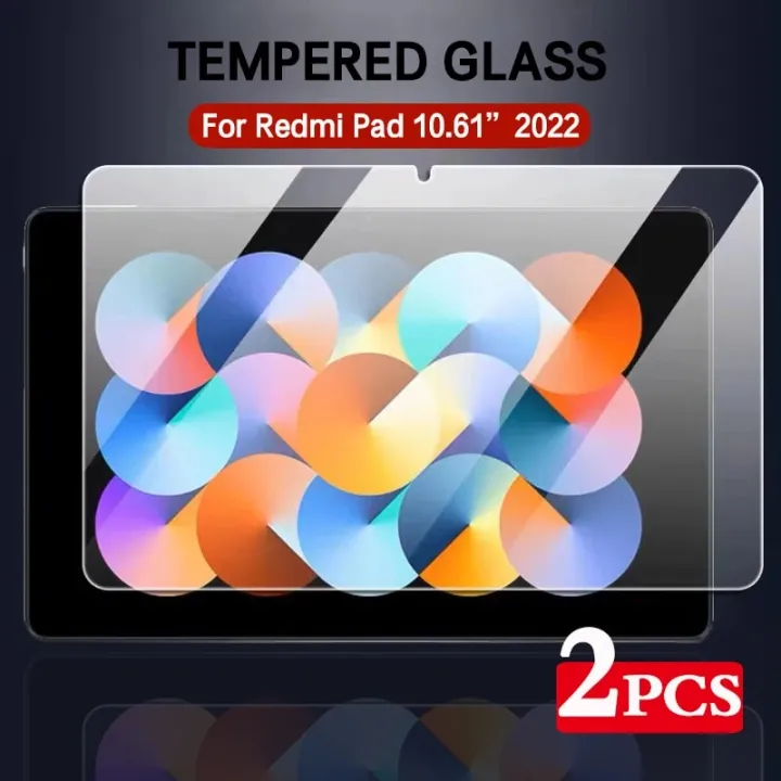 2PCS Tablet Screen Protector For Xiaomi Redmi Pad 10.6'' 2022 red mi pad 10.6 Protective Film Anti Scratch Clear Tempered Glass
