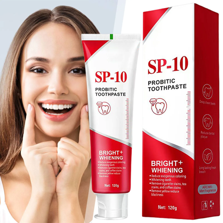 SP-10 Probiotic Toothpaste, Deep Cleaning Care Toothpaste, New Sp10 Whitening Toothpaste, SP-10 Toothpaste for Fresh Breath, Strong Teeth Protection,Better