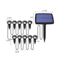 GC Outdoor Solar Spot Lights, 10 LED 3000K Landscape Spotlights, Auto On/Off Outdoor IP44 Waterproof Garden Lamps For Driveway Porch Walkway Yard. 