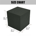 4 Pcs Large Block Foam Square Corner Audio Bass Trap Acoustic Foam Studio Sound Absorption Treatment Panels,30X30X30cm. 