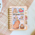 Cute Capybara Notebook Cartoon Animal Notepads Student Hand Ledger PP Coil Book For Girl Student Stationery Supplies. 