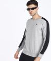 Ash Color Men Full Sleeve Solid Sweatshirt. 