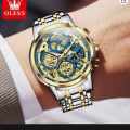 OLEVS 9947 Mens Watch Chronograph Luxury Diamond Dress Wrist Watches Waterproof Luminous. 