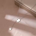 Stainless Steel Necklaces Sweet Heart Pendants Chains Charms Choker Fashion Necklace For Women Jewelry Wedding Party Girls Gifts.