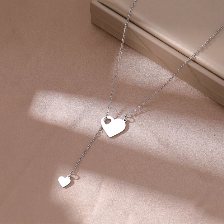 Stainless%20Steel%20Necklaces%20Sweet%20Heart%20Pendants%20Chains%20Charms%20Choker%20Fashion%20Necklace%20For%20Women%20Jewelry%20Wedding%20Party%20Girls%20Gifts%20-%20Image%206