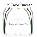 KAEDEK Trend Printed Frame Acetate Reading Glasses Men Eye Protection Anti-Blue Light Presbyopia Eyeglasses.