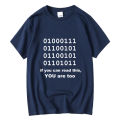 XIN YI Men's high quality 100% cotton cool programmer men T shirt funny 010101 men T shirt o-neck code men t-shirt tee shirts.