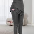 2-piece Workout Leggings Yoga Leggings Women Skirt Pants Workout Leggings Fashion Casual Running Fitness Pants Skirt. 