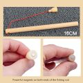 Magnetic Bug Catching Game Educational Toddler Toy Catching Stick Game 5 Worms 1 Trematode Stick Accessory. 