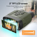 SVBONY SX31 8X Zoom Digital Infrared Night Vision Binocular Telescope for Hunting Camping Professional 4K Night Vision Device.