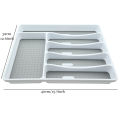 Fork cutlery box household storage box spoon knife divider kitchen drawer compartment cutlery kitchen grey storage tray supply.