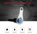 Black LED Motorcycle Switch ON+OFF Handlebar Mount Push Button 12V Work Light. 