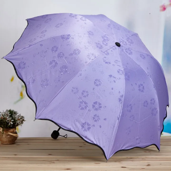 Ladies'sunshine%20umbrella%20blossoms%20in%20water%20changes%20color%20parasol%20umbrella%20triple%20fold%20black%20rubber%20sunscreen%20UV%20woman%20umbrellas%20-%20Image%208