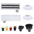 For Steam Cleaner Easyfix SC2 SC3 SC4 SC5 Microfibre Cloth Set and Floor Nozzle Round Brushes Replacement Parts Accessories.