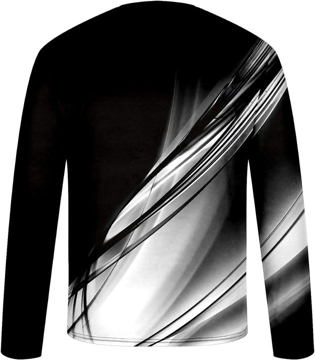 Sport%20Men's%20Long-Sleeve%20T-Shirt%20Casual%20Round%20Neck%20Pullover%20Line%203D%20Printed%20T-Shirt%20Blouse%20Workout%20Athletic%20Shirt%20Top%20Tee%20-%20Image%207