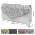Glamour Glitter Shimmer Prom Party Handbag Clutch Bag Purse.