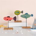 Fish Statue Sle Base Hand-crafted Cheerful Fish Statue. 