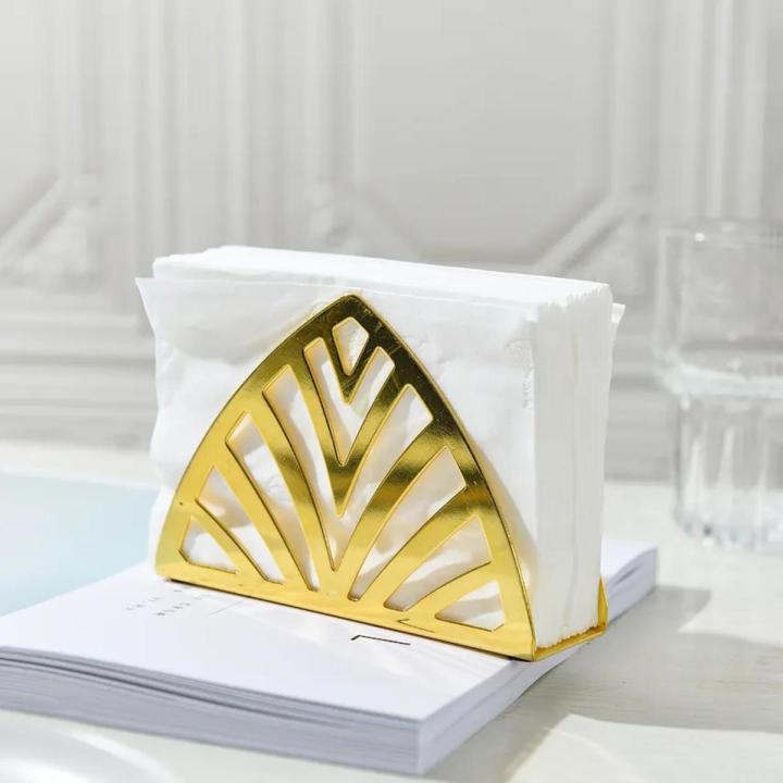 Tabletop Tissue Dispenser Napkin Holder Hollow Stainless Steel Tissue Dispenser Tissue Boxes for Home Countertop Decor VC