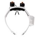 KOGEEK Warm and Cold Led Light Lamp Double Eye Glasses Loupe Lens Jeweler Watch Repairing Measurement Top-Mounted Magnifier. 