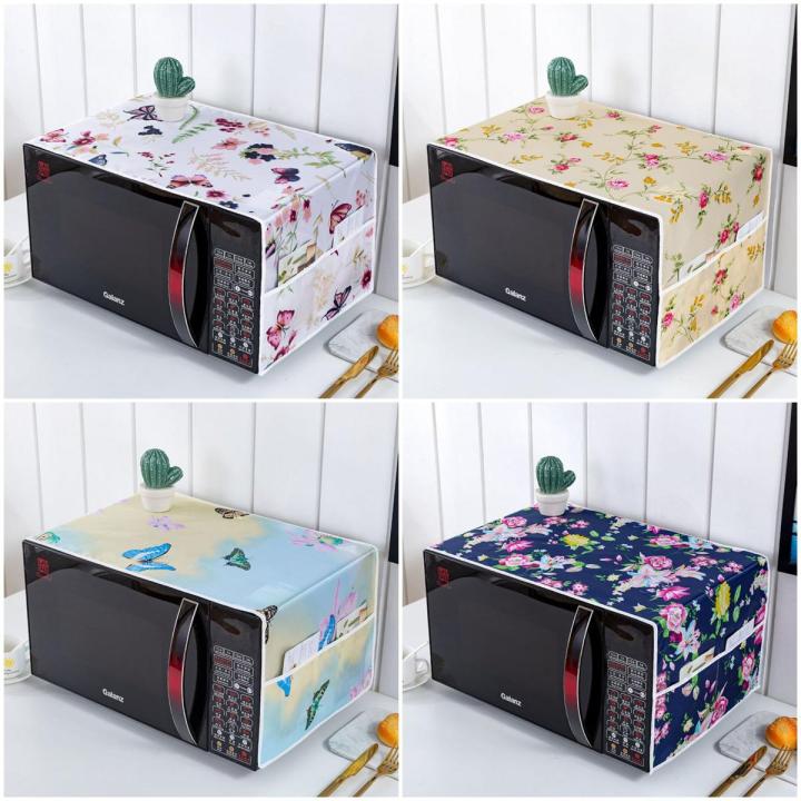 Protect Your Oven With A Dustproof Microwave Cover - Beautifully Printed Cover For Kitchen Organization