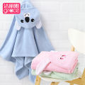 Grace Baby's Bath Towel Newborn Baby Bath Cloak Hooded Cotton Gauze Super Soft Absorbent Baby Bathrobe.