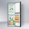 HISENSE 277 Liter TMF Glass Door Refrigerator Golden Sunlight With Built in Stabilizer | RTDG277NAGS. 