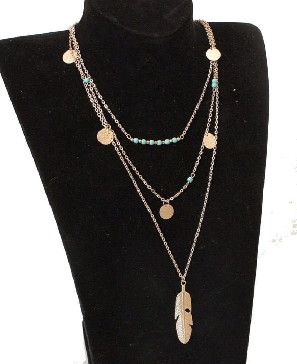 Multilayer%20Choker%20Necklace%20For%20Women%20Chain%20Jewelry%20Feather%20Pendant%20Multi%20Layer%20-%20Necklace%20For%20Girls%20Women%20-%20Image%207