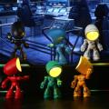 Mini Table Lamp Cute Robot Hero Led Desk Night Light Bedroom Study Reading Book Lamps Night Light Eye Protection Bedside Lights.