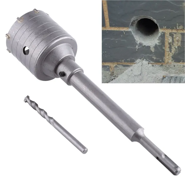 OUMERY%202X%20SDS%20Plus%20Shank%20Concrete%20Cement%20Stone%2065mm%20Wall%20Hole%20Saw%20Drill%20Bit%20200mm%20Rod%20Mark%20-%20Image%203