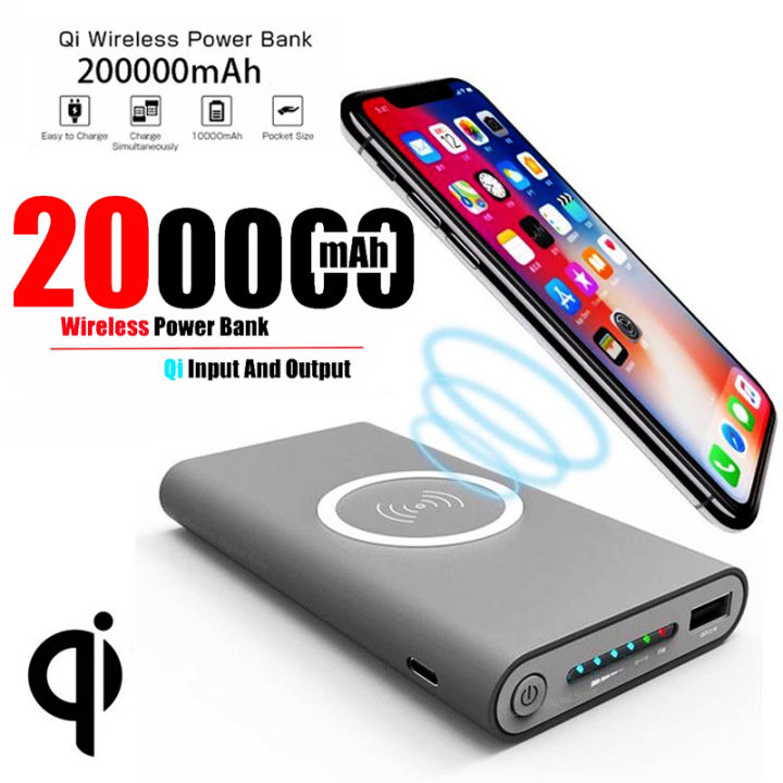 200000mAh Power Bank Two-Way Wireless Fast Charging Powerbank
