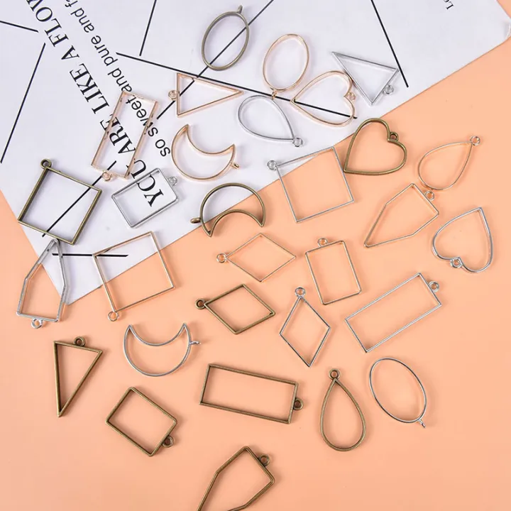 10pcs/lot%20Alloy%20Charm%20Pendants%20Hollow%20Mold%20Frame%20DIY%20Crafts%20Handmade%20Bezel%20Mold%20-%20Image%202