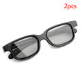 2Pcs/Lot VQ163R Polarized Passive 3D Glasses for 3D TV Real 3D Cinemas Muqin. 