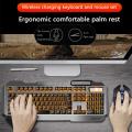 1set K680 Wireless Gaming Keyboard and Mouse Backlight Metal Panel Rechargeable RGB Backlit Gamer Mouse Waterproof Keyboard Kit.