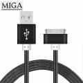 1M USB Cable for iPhone 4 4s iPad 2 3 iPod 30 Pin Metal Plug Charger Sync Cable for iPhone 4 4S Nylon Wire Braided Charging Download Data Cable 3.3 Feet 1 Meter by Metoke - intl.