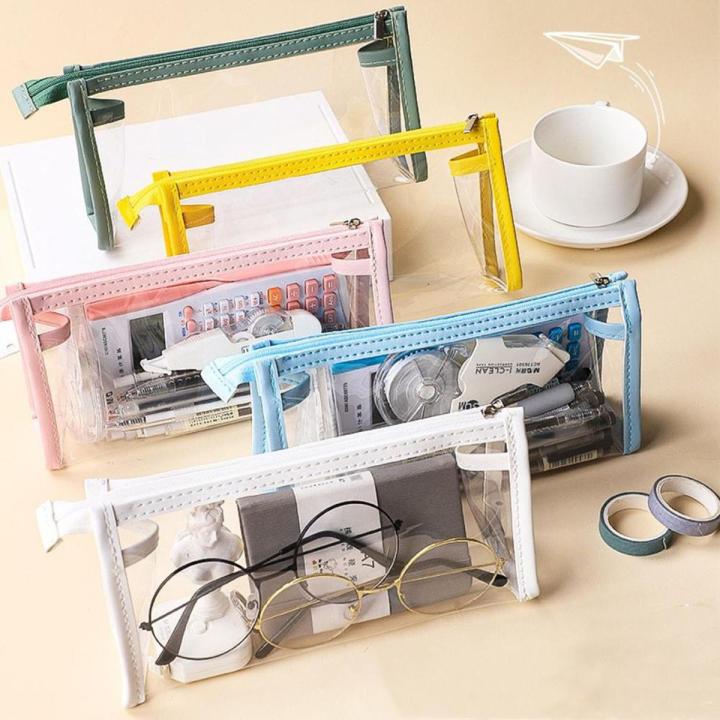 Exam Stationery Bag High School Pen Bag Student Pen Bag Girl Pen Bag Pen Bag Pen Bag Transparent Pen Bag
