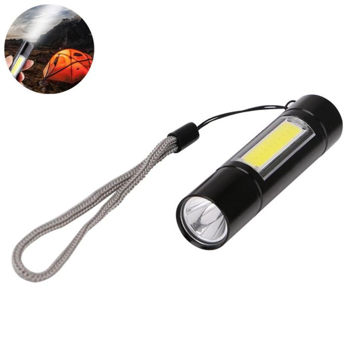 USB Rechargeable 3 Mode Power Mini LED Torchlight Torch- | Daraz.com.bd