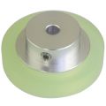 Durable 100Mm Aluminum Polyurethane Industrial Encoder Wheel Measuring Wheel for Measuring Rotary Encoder. 