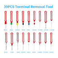 Terminal Removal Tool Kit 39 Pcs, Upgraded Pin Extractor Tool Wire Connector Electrical Pin Removal Tool Pin Tools Set Easy to Use. 