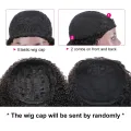 UNice Fashion Afro Kinky Curly Half Wigs for Black Women 150 Density Afro half Wig Kinky Curly Human Hair Wig. 