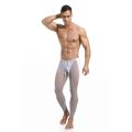 Men Breathable Pure Color See-through Mesh Skin Tight Sport Cycling Gym Training Leggings Trousers Elastic Waistband Drawstring.