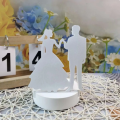 Cement Plaster Couple Ornament Mould Decorative Silicone DIY Craft Wedding Decor Molds Proposal Candlestick Mold for Wedding.