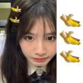 CHANBAEK Simple Personality Child Duckbill Clip Girl Hair Clip Photo Props Banana Fake Food Simulation Food Hairpin Cute Side Clip Korean Style Barrette Women Hair Accessories.