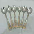 AYD 6 pcs stainless steel Tea spoon golden color design 15cm long Tea spoon.